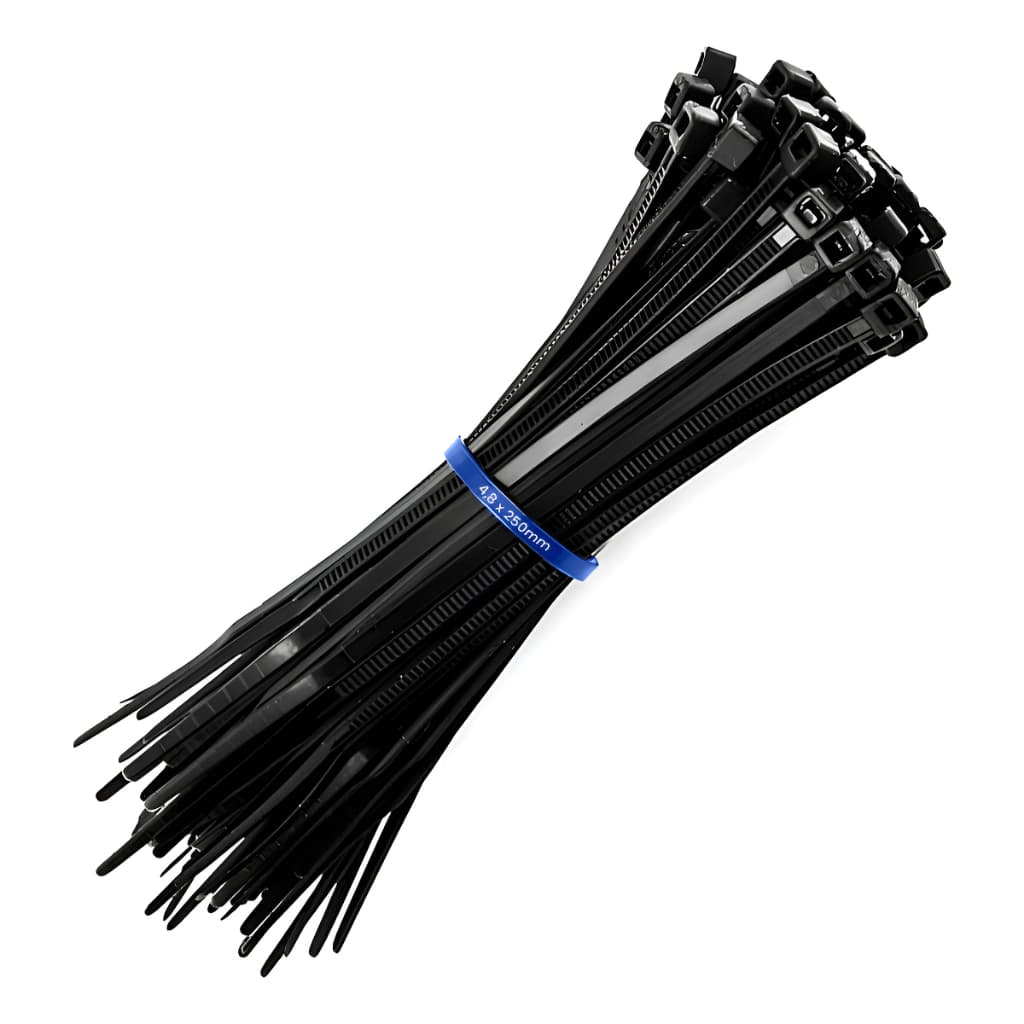 Abraçadeira Nylon Enforca Gato Fita Hellermann 250mm X 4,8mm 100 Unidades