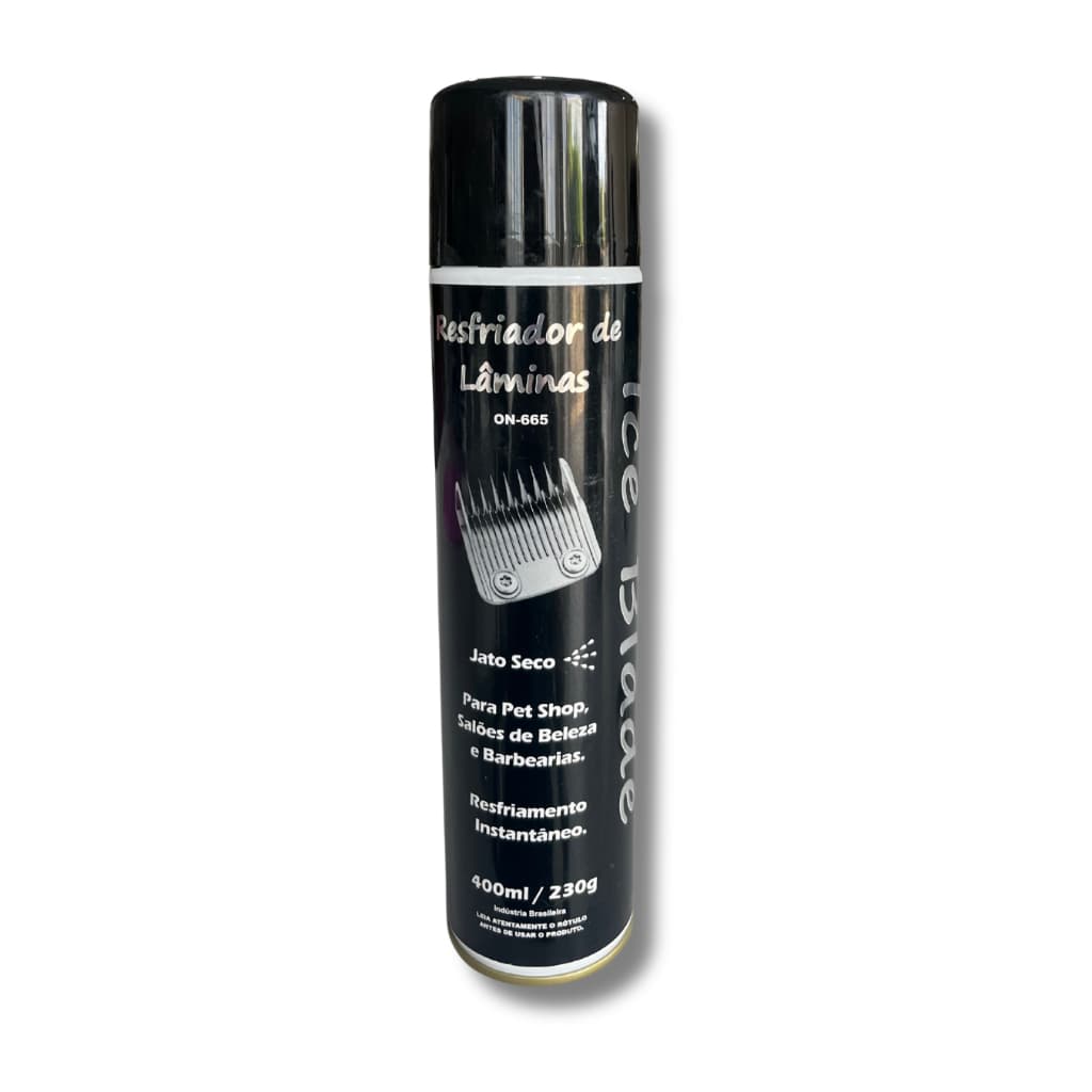 Resfriador de Lâminas Spray Jato Seco Para Pet Shop, Salões de Beleza e Barbearias Ice Blade 400ml
