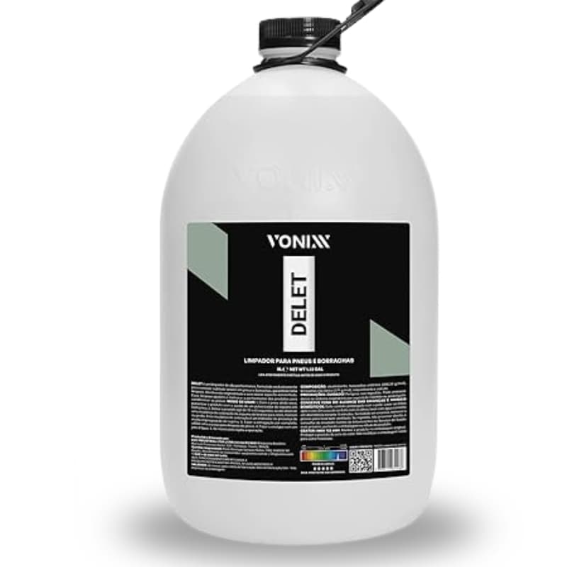 Limpador de Pneus e Borrachas Vonixx Delete 5L – Alto Rendimento e Limpeza Pesada