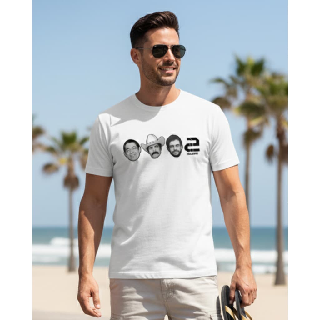 Camiseta Branca T-shirt Branca Estampada Zeca Tião Renata Eclético Douzze Lançamento