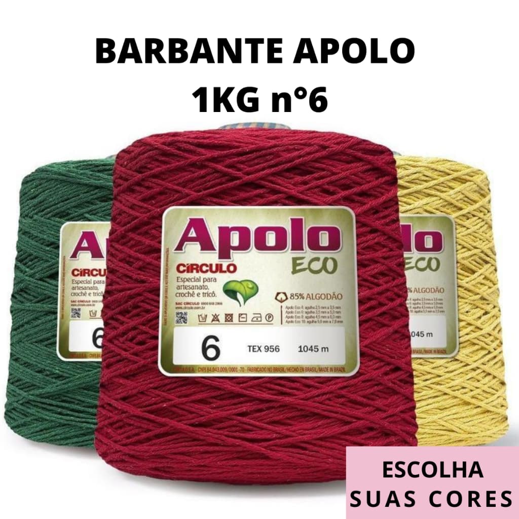 Barbante de 1kg Apolo Eco Círculo N°6