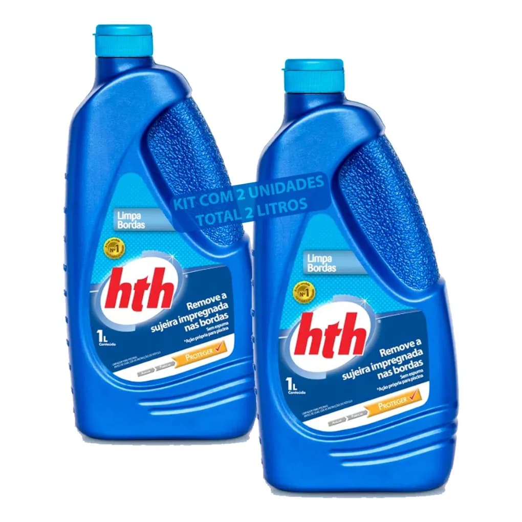 Kit 2 Produtos Para Bordas Piscina Fibra Vinil Alvenaria Hth