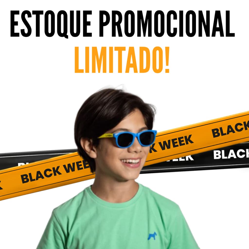 Óculos Sol Infantil Haste Flexível SunKids Com Proteção UVA UVB Original