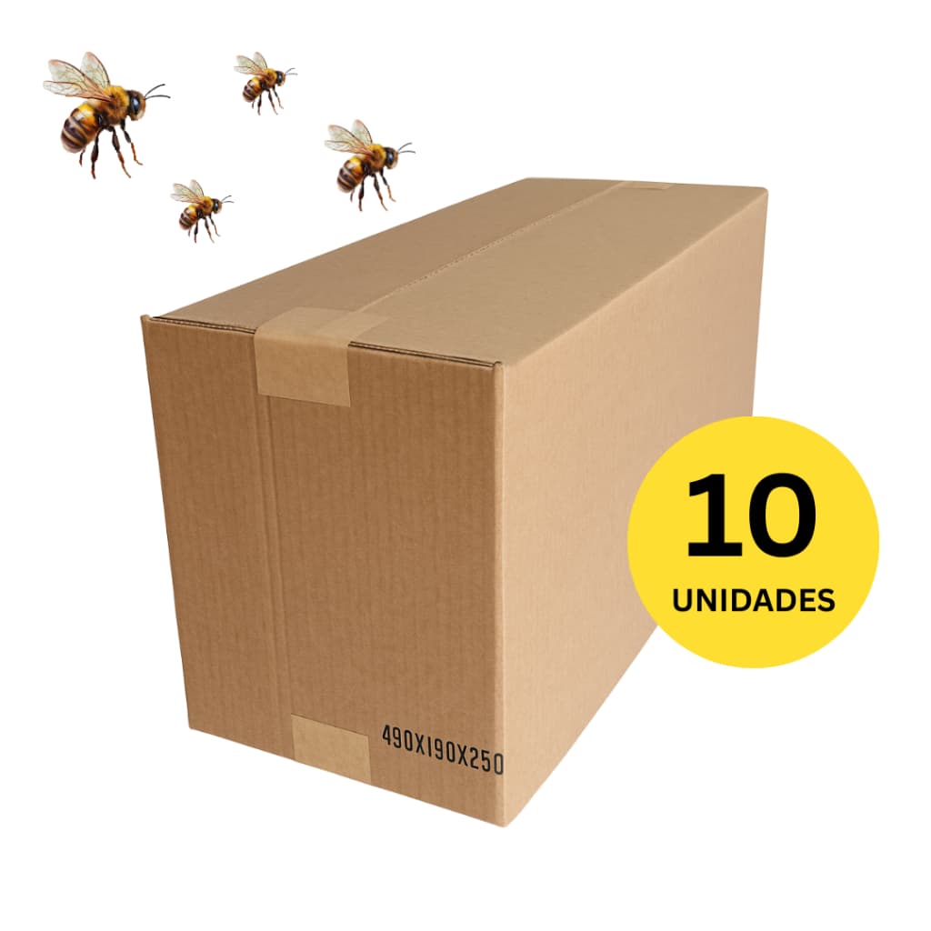 10 Caixas Isca Papelão Ondulado Abelha Apis Captura Rápida Enxames Apicultura Langstroth Apiário