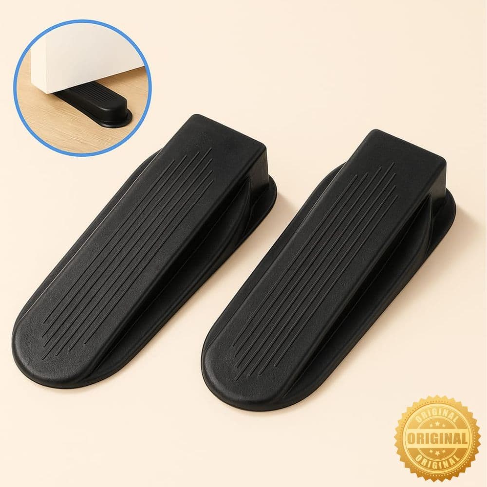 Kit 4 Trava de Porta Antibatida | Protetor de Porta | Anti Impacto | Segurador Prático e Discreto