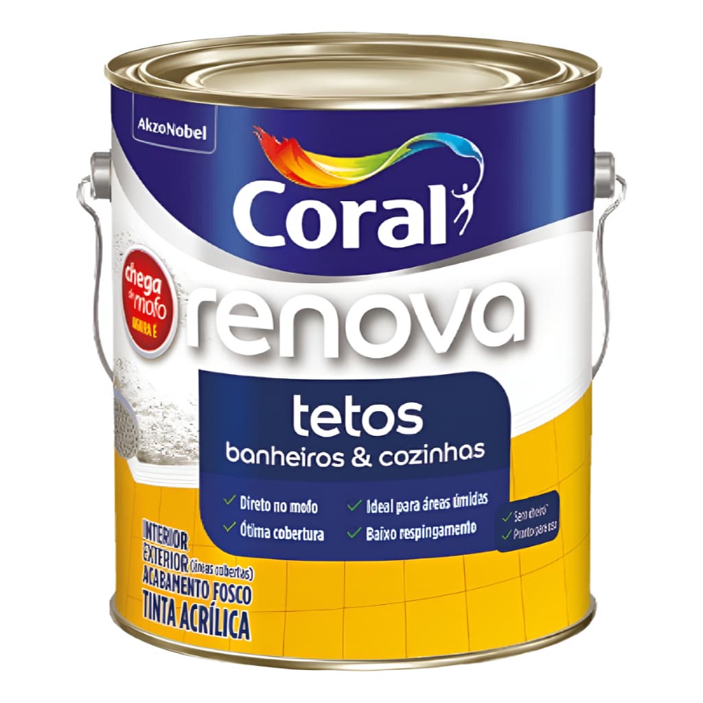 Renova Tetos, Cozinhas & Banheiros Branco 3,6 / Coral