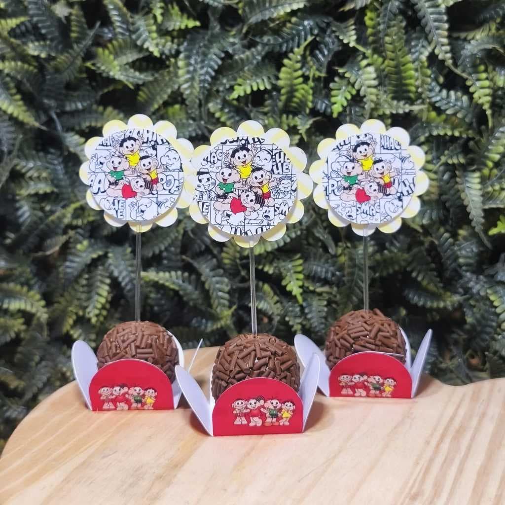 Forminhas + Topper para Docinhos – TURMA DA MONICA