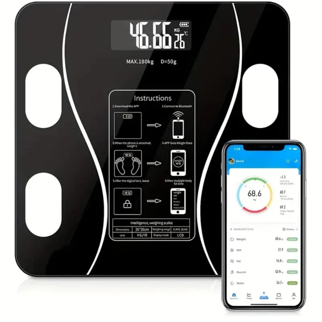 Balança Digital Corporal de Bioimpedância 180 kg