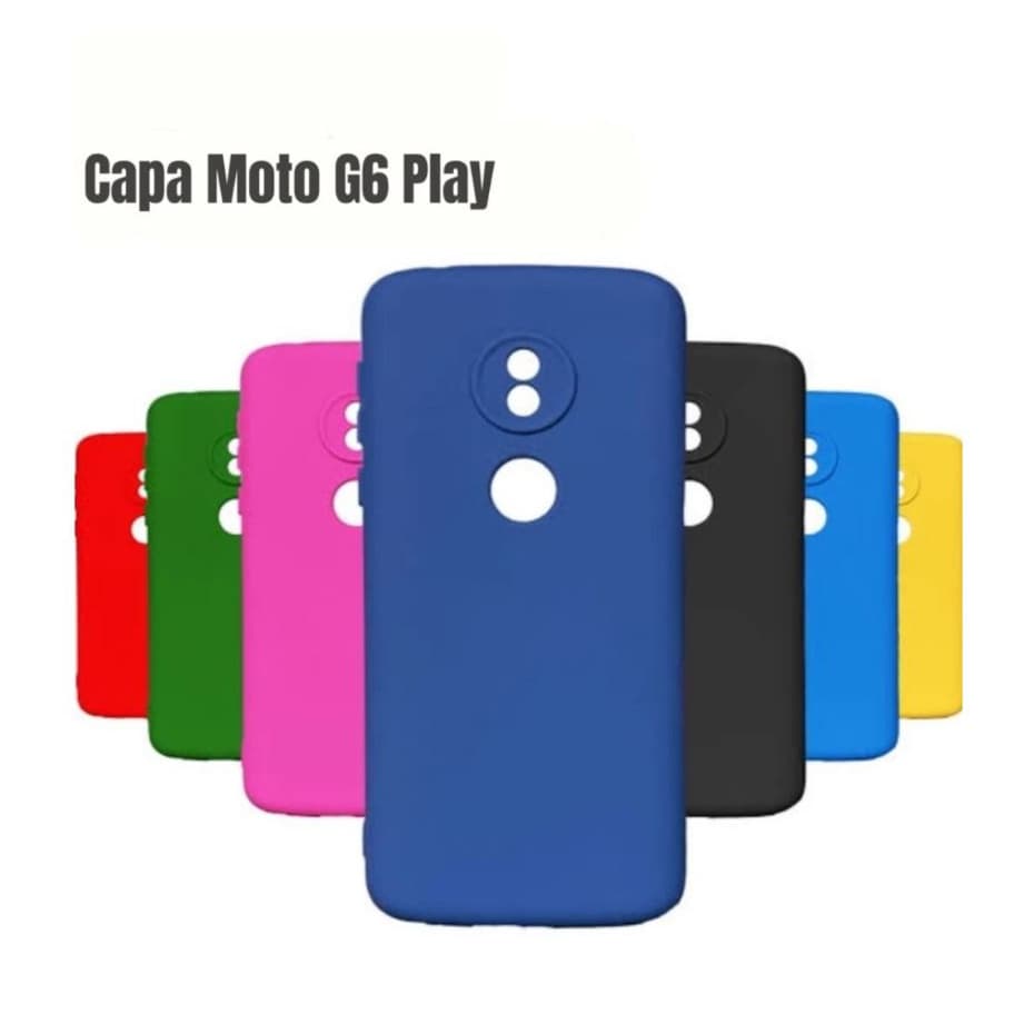 Capa Silicone Flex Motorola G6 Play Proteção Reforçada + Encaixe Preciso