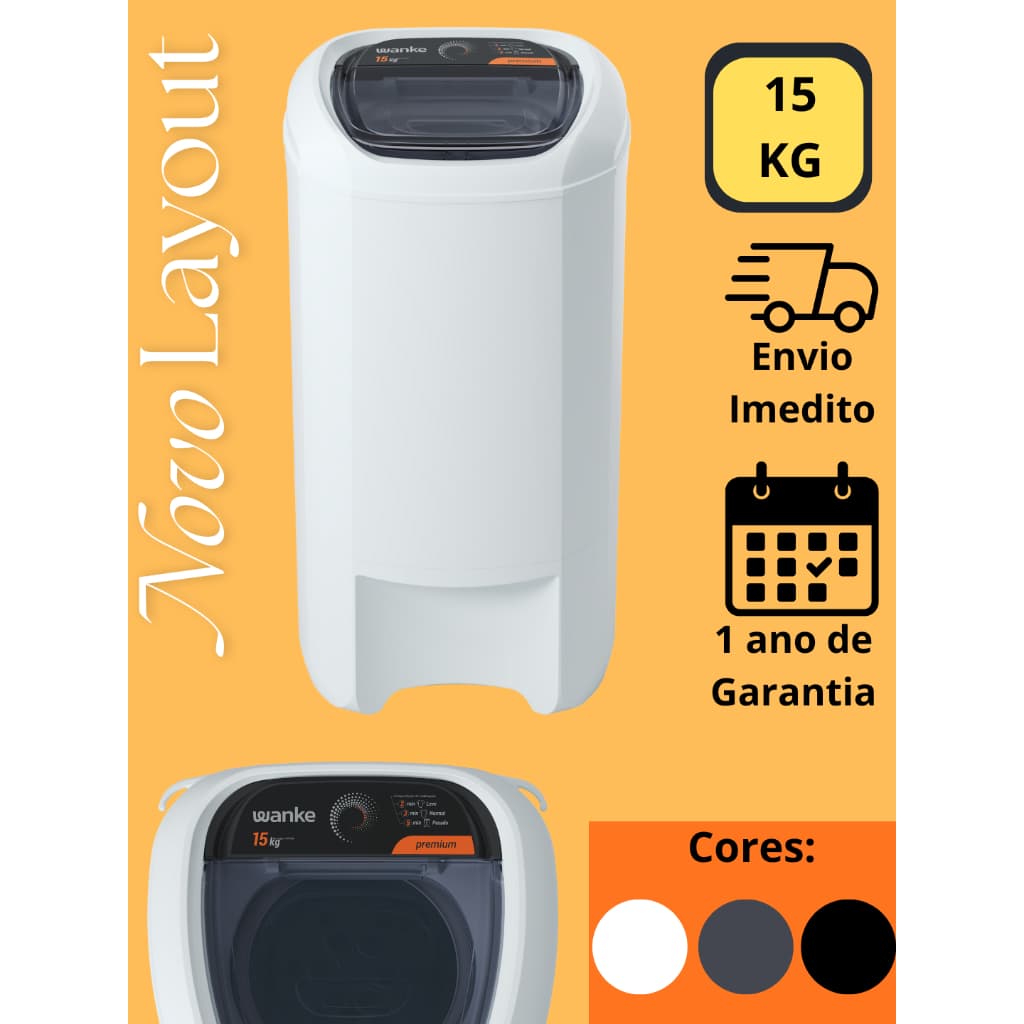 Centrífuga de Roupas Premium 15 Kg