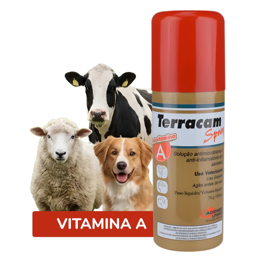 Terracam 125ml Com Vitamina A Agener - Cuidado Ocular Para Animais