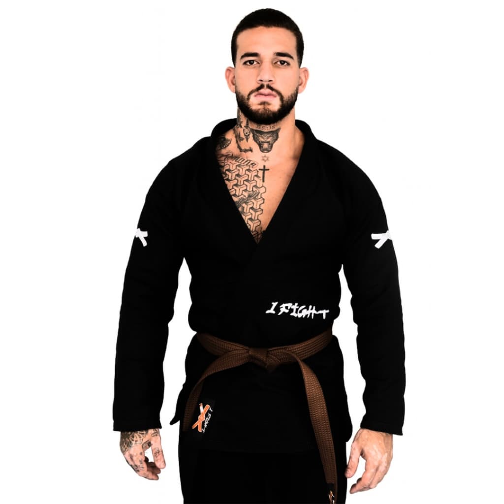 Kimono Jiu Jitsu Elementar Preto 1 Fight