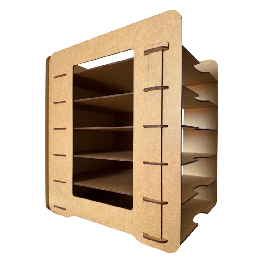 Suporte Organizador de Folhas e Documentos A4 em MDF - Porta Documentos Mesa
