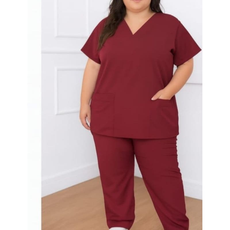 pijama cirúrgico hospitalar feminino e plus size Tecido Oxford