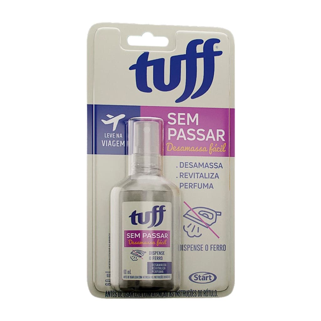 Sem Passar Tuff Desamassa Fácil para Viagem 60ml Revitaliza e Perfuma