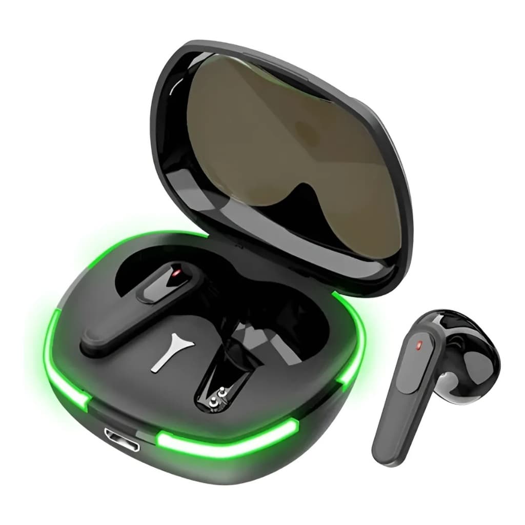 Fones De Ouvido Air Pro 60 Tws Bluetooth Com Microfone Led Preto