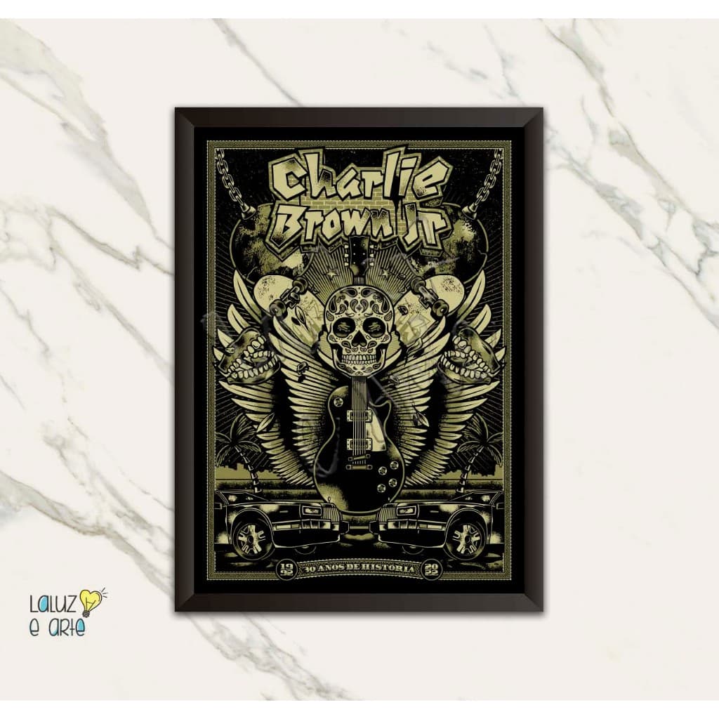 La Luz e Arte - Quadro Decorativo Charlie Brown Jr. - Quadros decorativos- Quadros musicas - Charlie Brown