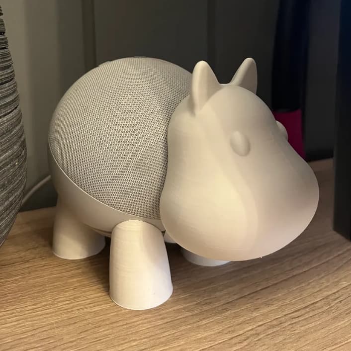 Base Echo Dot 4 / 5 Hipopotamo