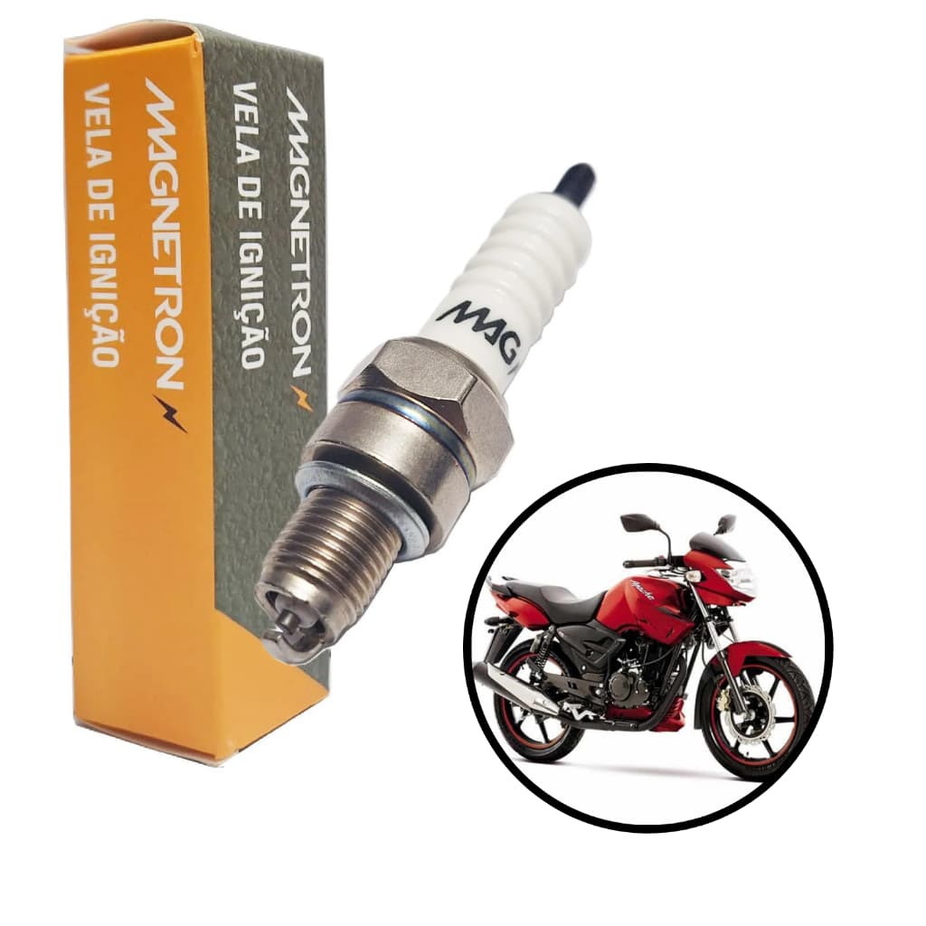 Vela De Ignição Moto Dafra Apache 150 2010 2011 2012 2013 2014 Magnetron