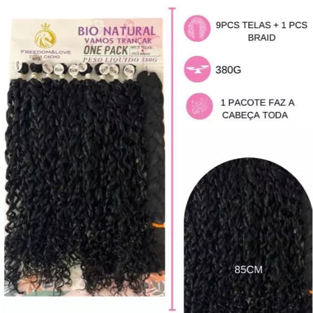 Cabelo Bio Natural Miss Pink 85cm 380g Freedom&Love Dona Cacho