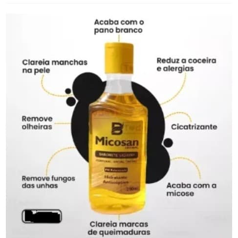 SABONETE LIQUIDO MICOSAN CUIDADOS PELE