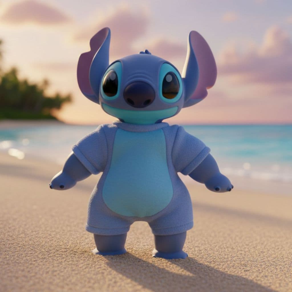 Boneco Stitch Baby Amor de Filhote estilo reborn da Roma. Coleção perfeita para encantar!