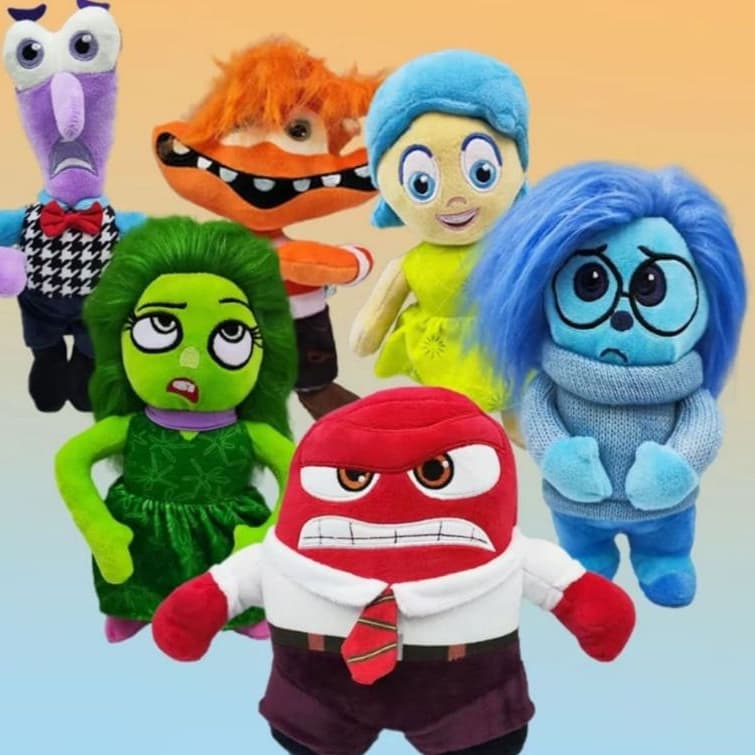 Boneco pelucia Divertida Mente Pelúcia Escolha As Emoções
