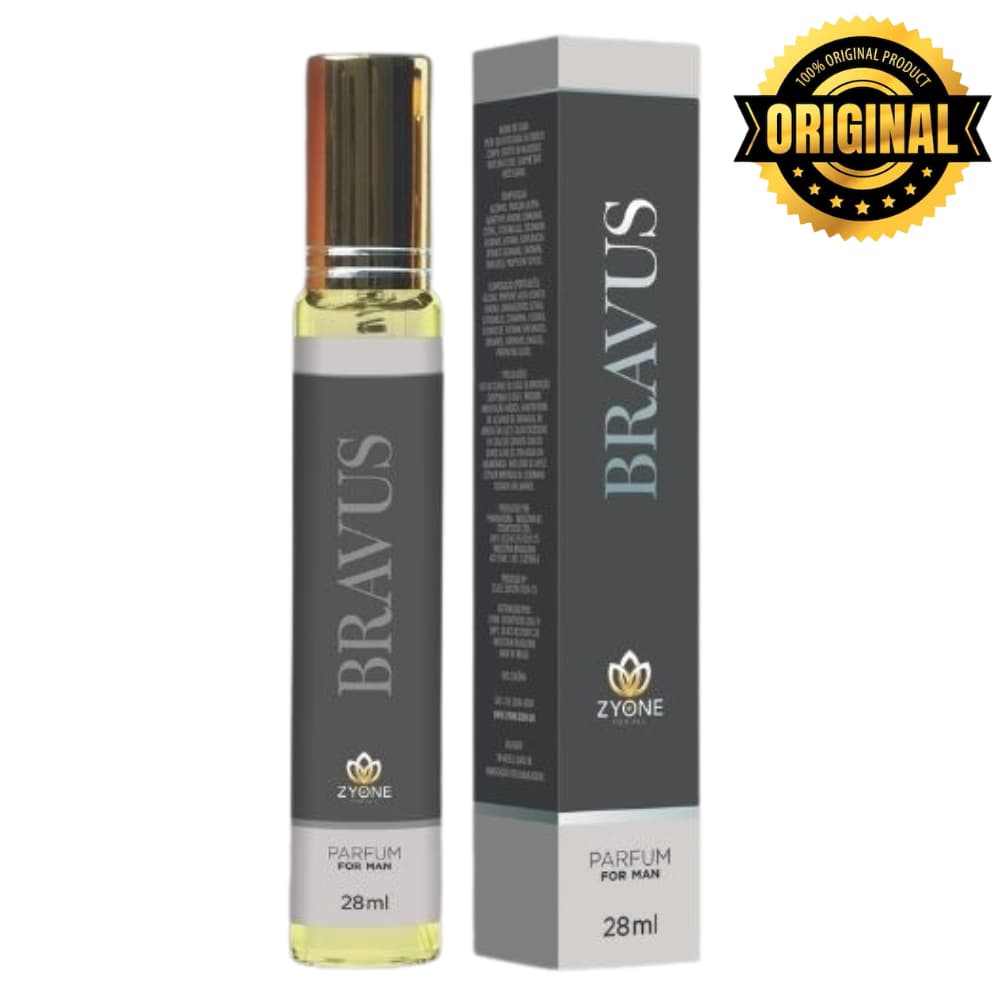 Bravus Zyone Cosméticos Masculino Parfum 28ml Alta Fixação Essência Premium