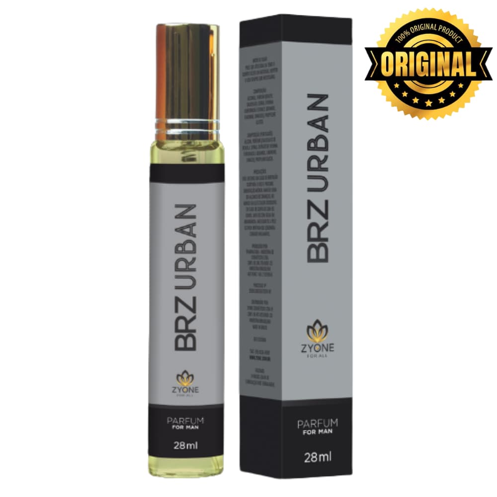Brz Urban Zyone Cosméticos Masculino Parfum 28ml Alta Fixação Essência Premium
