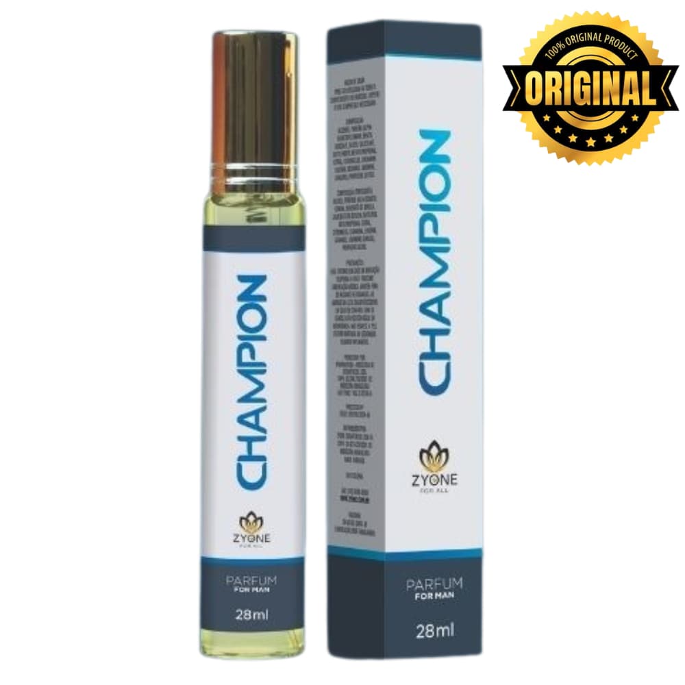 Champion Zyone Cosméticos Masculino Parfum 28ml Alta Fixação Essência Premium