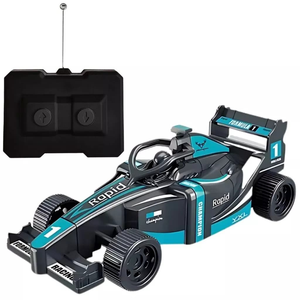 Carrinho Formula 1 Controle Remoto Presente Menino Brinquedo Carro Ré Frente