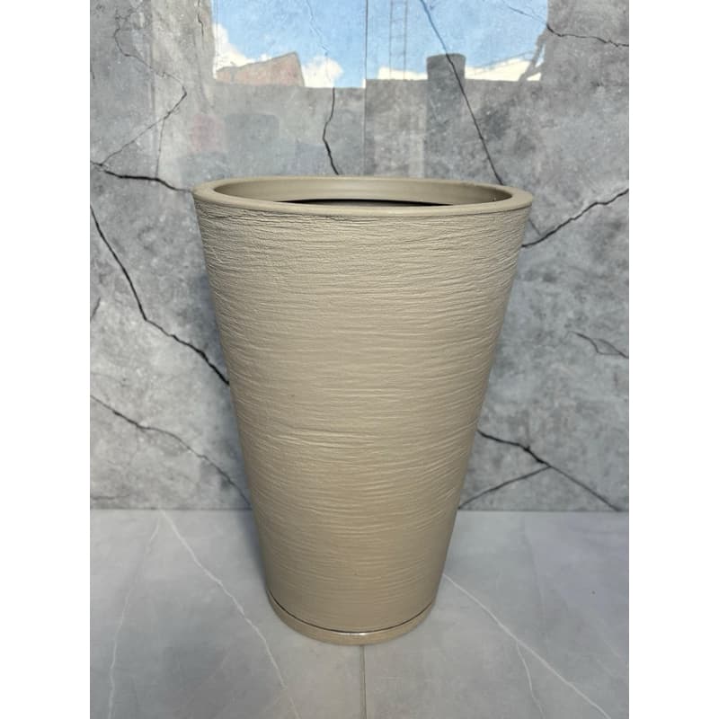 Vaso planta/flor coluna escovada N4 decoração externa e interna