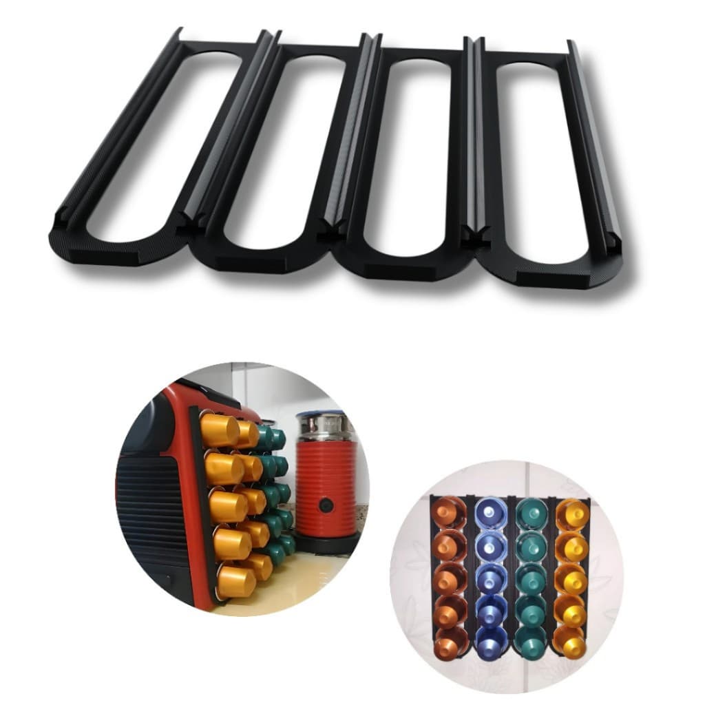 Suporte De 20 Capsulas Nespresso Capsulas Lateral, Balcão, Parede, Prateleira