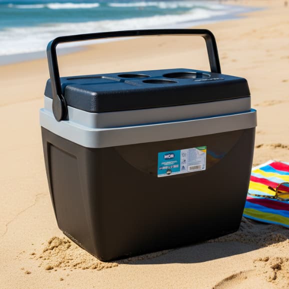 Caixa Térmica Cooler 26Litros ,Praia Piscina Lazer Jardim Camping C/ Porta Copos Resistente