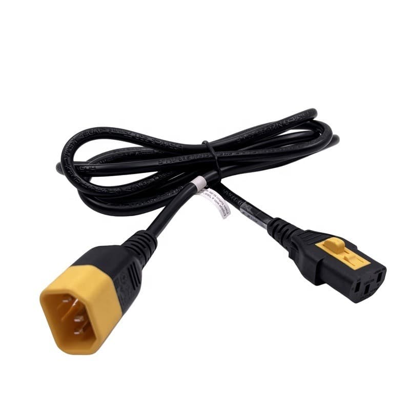 Cabo De Forca 1.5mts C13 /c14 Com Trava Preto