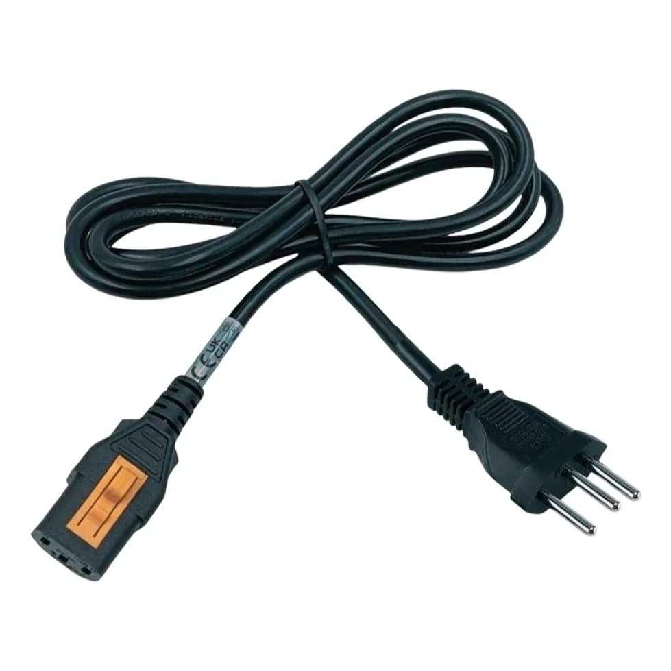 Cabo De Forca Para Pc Com Trava 1,8m Preto