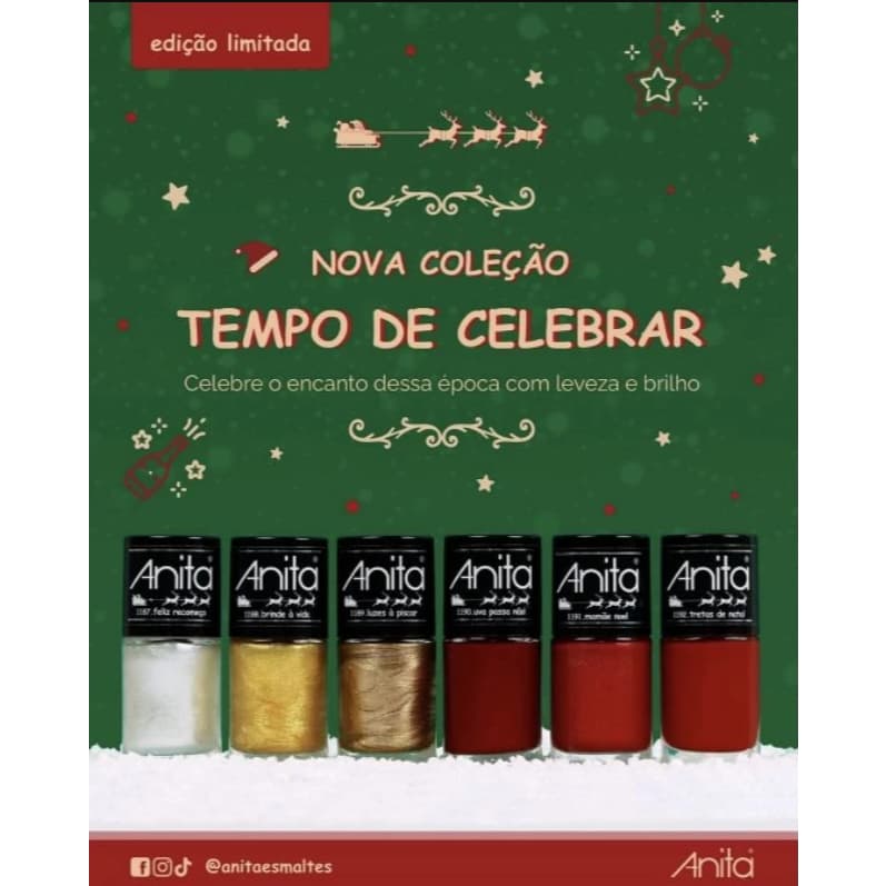 Esmaltes Anita Coleção Tempo de Celebrar - Edição Limitada