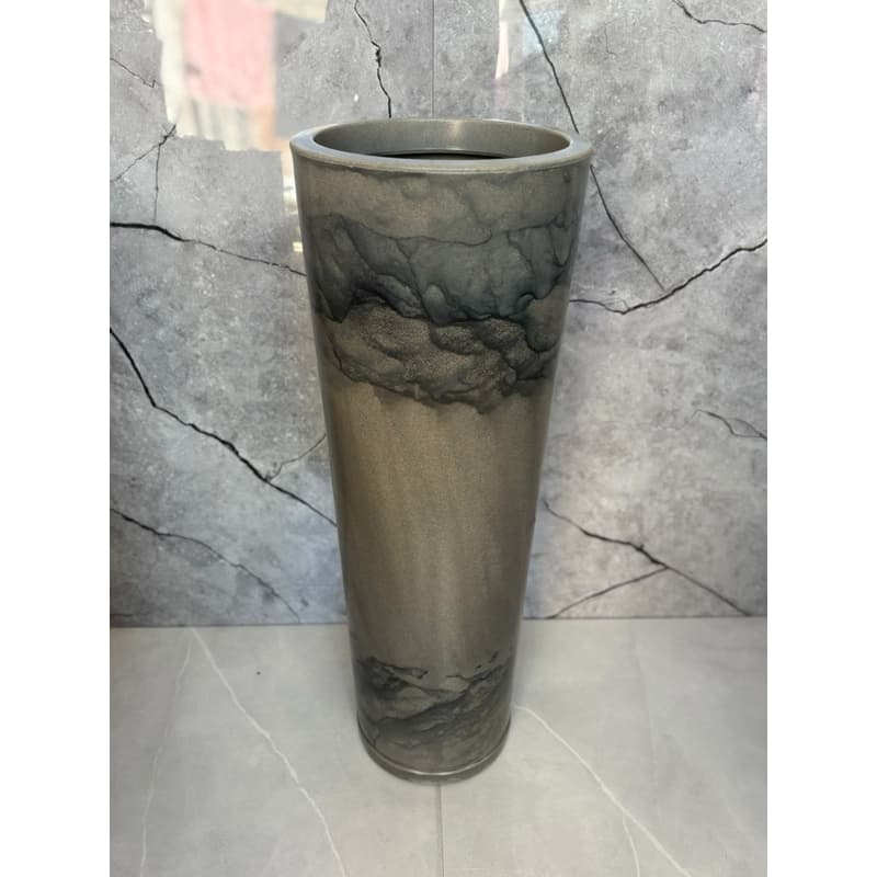 Vaso Ibiza marmorizado para plantas/flores e decoração interno e externo