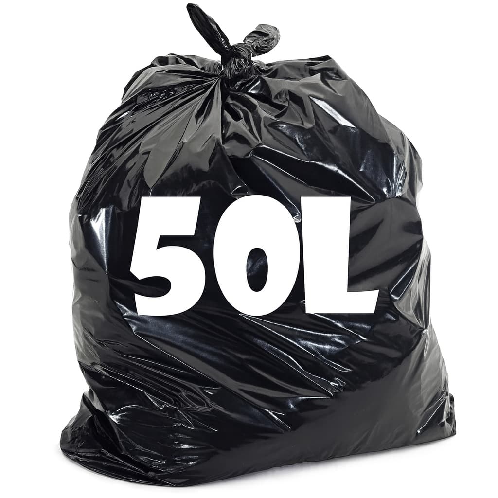 Saco de Lixo 50L resistente com 100/50 unidades 50 Litros