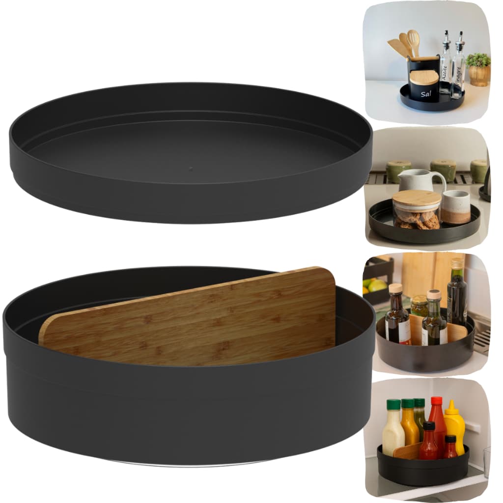 Organizador Giratório Geladeira Armário Utensílios De Cozinha Organizador De Armário