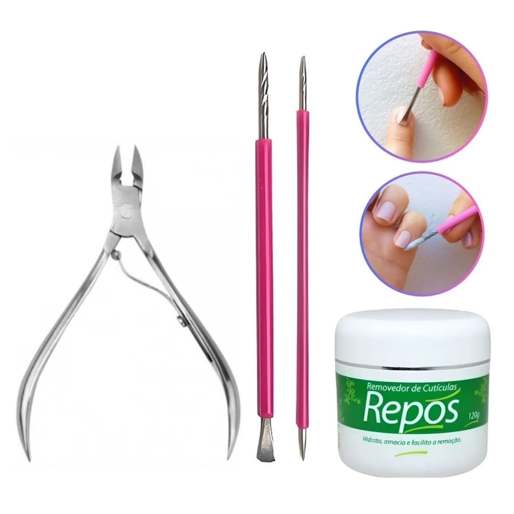 Spa Das Mãos Pés Creme Removedor de Cuticulas Repos Alicate Espátulas Silicone Manicure Cutemax