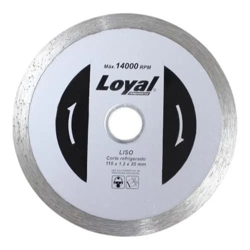 Disco Diamantado Liso 110mm x 20mm Loyal