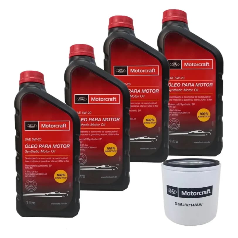 Kit Óleo Filtro Ford Ka 2018/.. 1.0 E 1.5 - 4 Litros 5w20