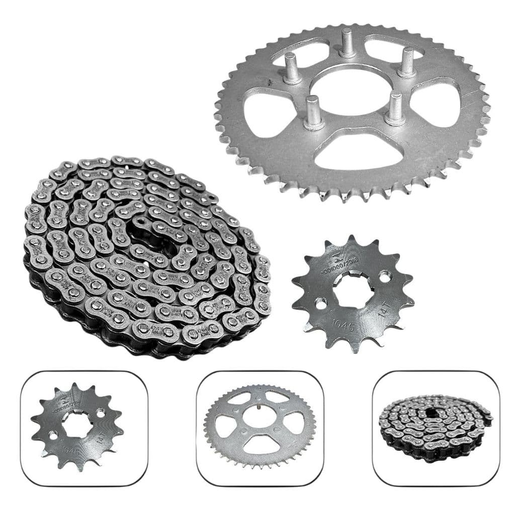 Kit Relação Transmissão Honda Xlr 125 97 A 02 Aço 1045