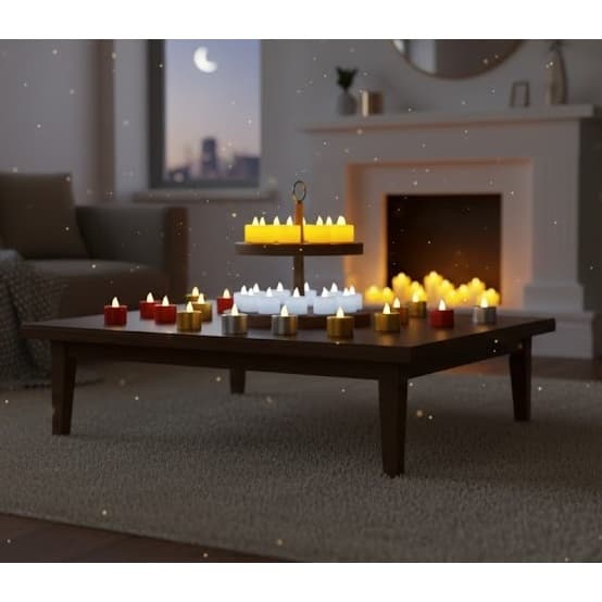 Kit Com 12 Velas Decorativas Eletrônicas Luz De Led Romanticas Surpresa Com Baterias