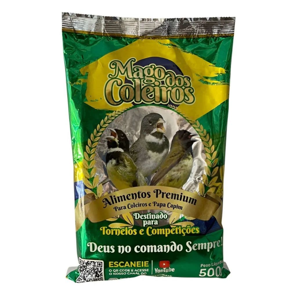 Ração Mago dos Coleiros Alimento Premium Torneios e Competições 500g