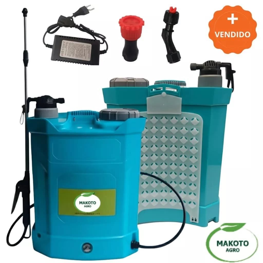 Pulverizador Costal 2 Em 1 Bomba Manual E a Bateria Recarregável 20L Agrícola Jardim