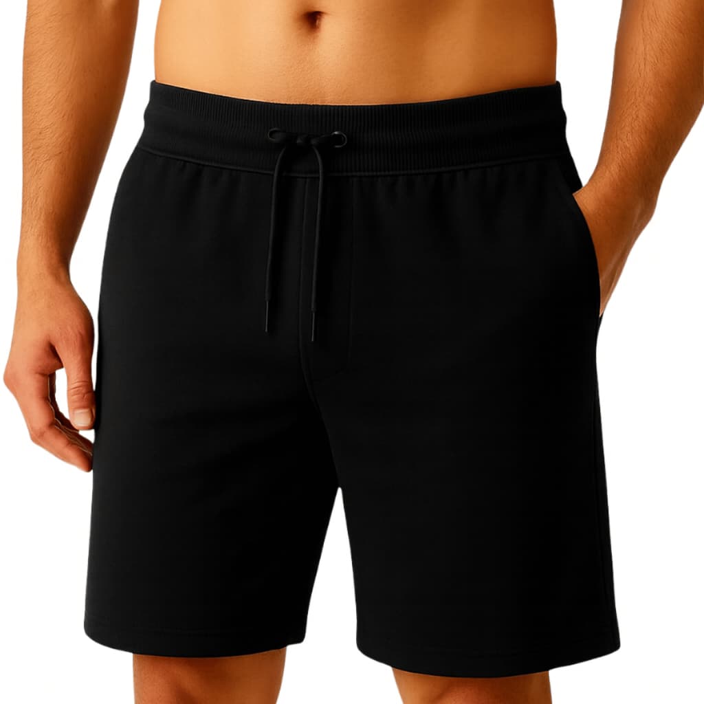 Bermuda Moletom Masculina Short Moleton Use Miron Preto