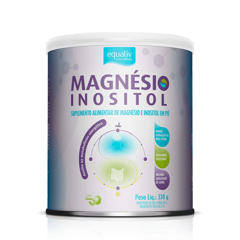 Magnésio Inositol (vegano) 330g - Equaliv
