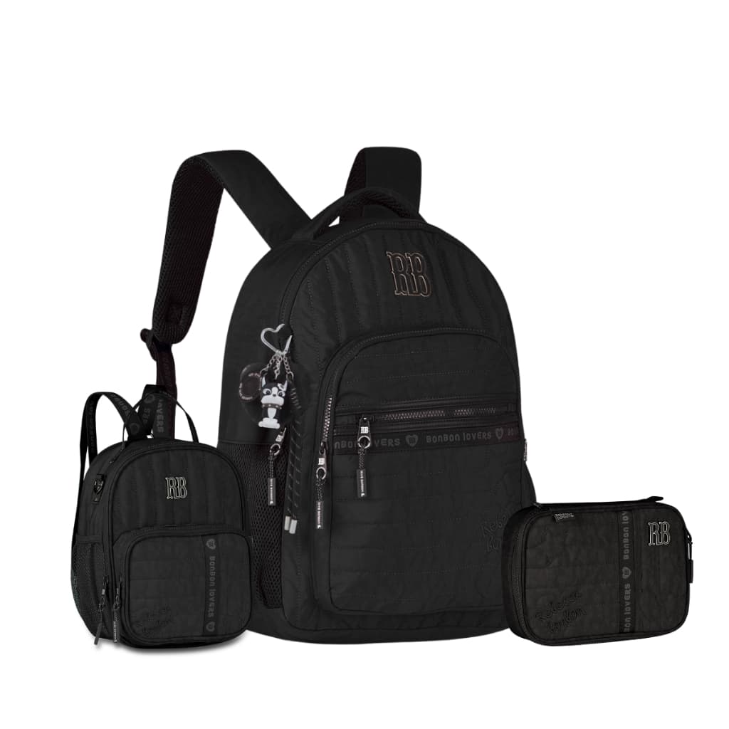Kit Mochila Costas Com Lancheira e Estojo Rebecca Bonbon Original 2026